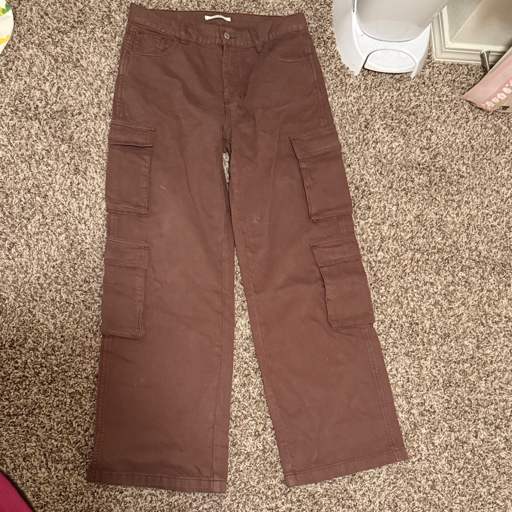 PacSun Brown 90s baggy cargo pants